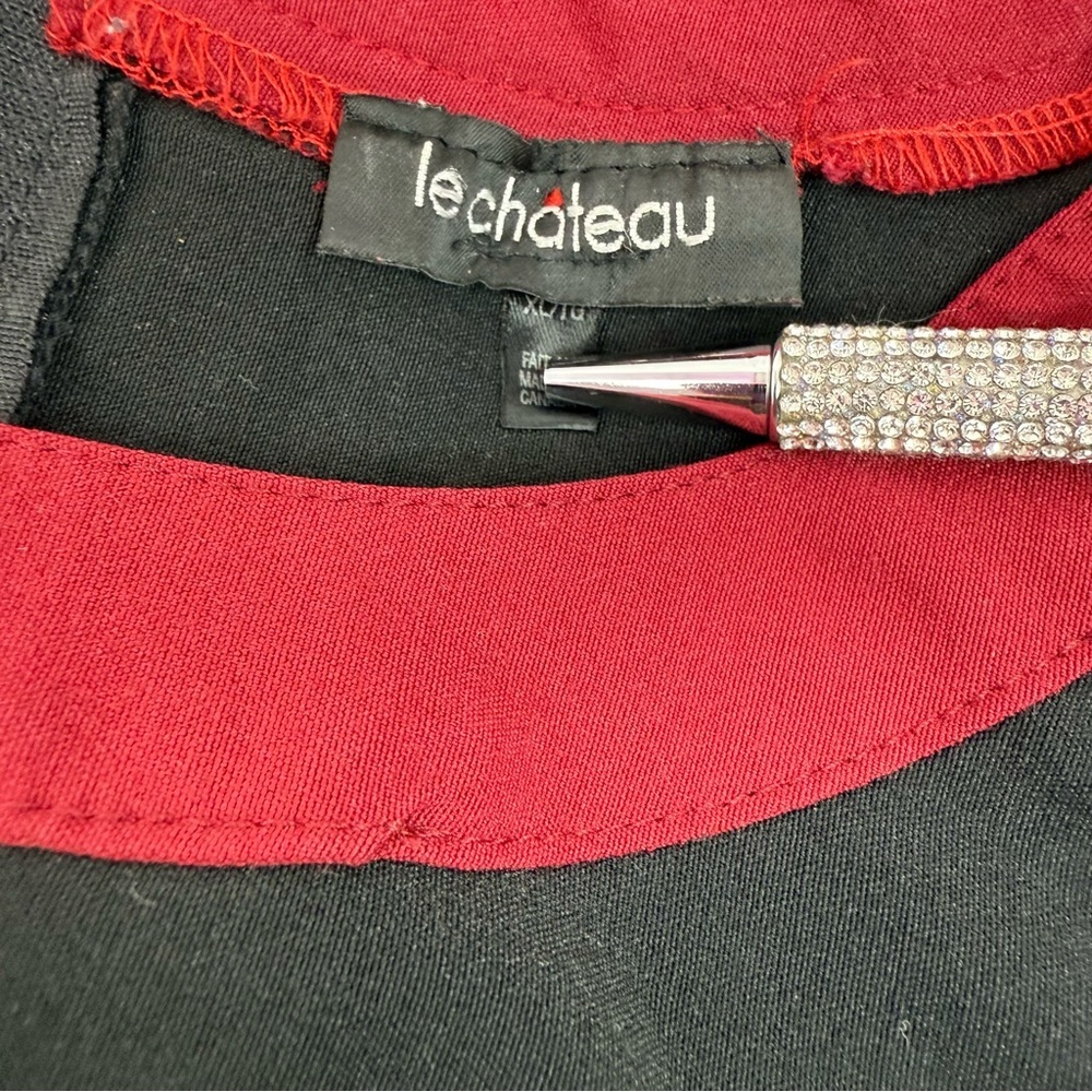 Le chateau dress mini vintage style Elegant Black and Red Sleeveless Dress - Picture 10 of 14